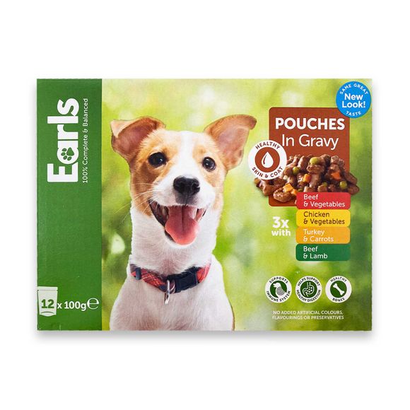 12-dog-food-pouches-in-gravy-12x100g-earls-aldi-ie